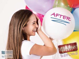 young female patient before and after treatment
