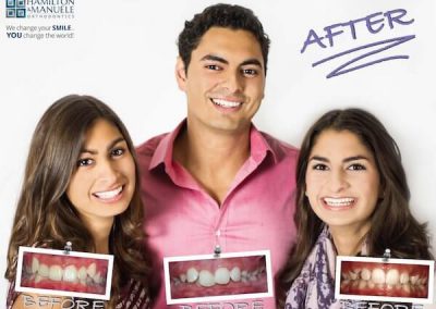 Hamilton & Manuele Patients showing off their new smiles